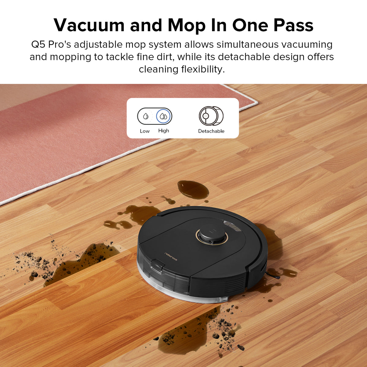 Roborock Q5 Pro+ Robot Vacuum Cleaner - Certified Refurbished