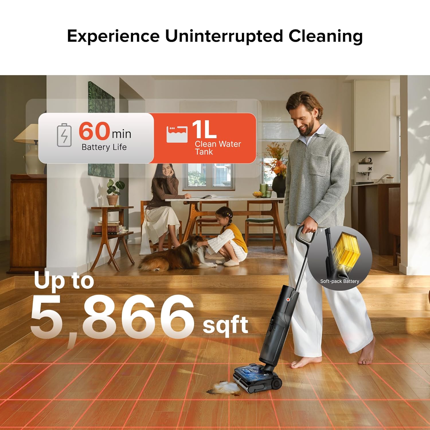 F25 ACE Pro Foam Wet Dry Cordless Vacuum Cleaner - Certified Refurbished