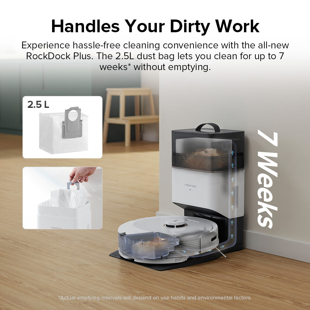 Roborock Q8 Max+ Robot Vacuum Cleaner - Certified Refurbished